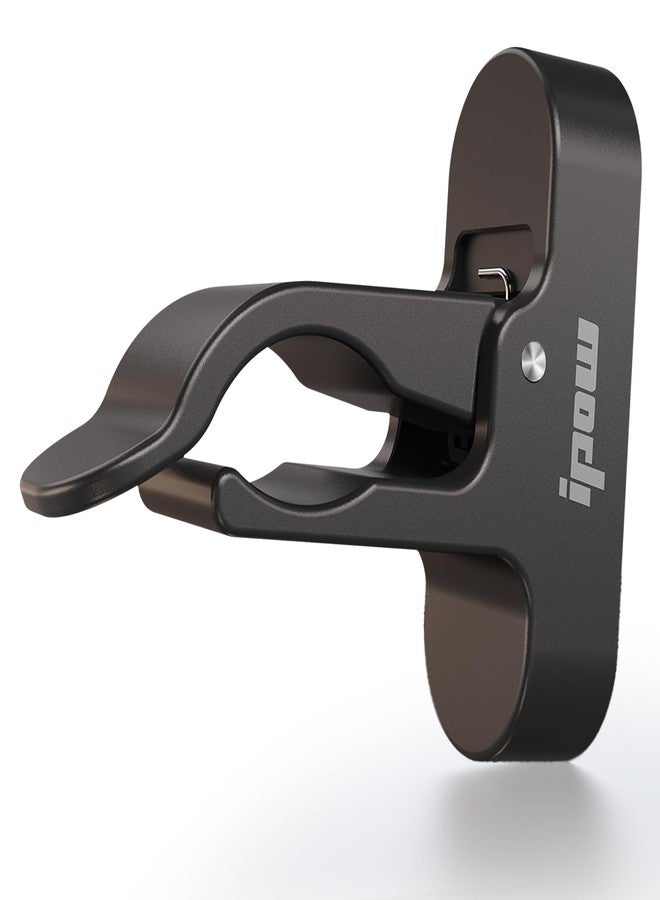 IPOW Magnetic Golf Holder Clip for Golf Cart, Universal Clip Mount with Stick-On Metal Pads Fit 70 Rings, Glossy Aluminum Alloy Stand Clip, Golf Carts, Boat, Fishing Rods, Golf Clubs Accessories - Image 1